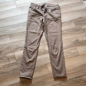 Low rise brown pants